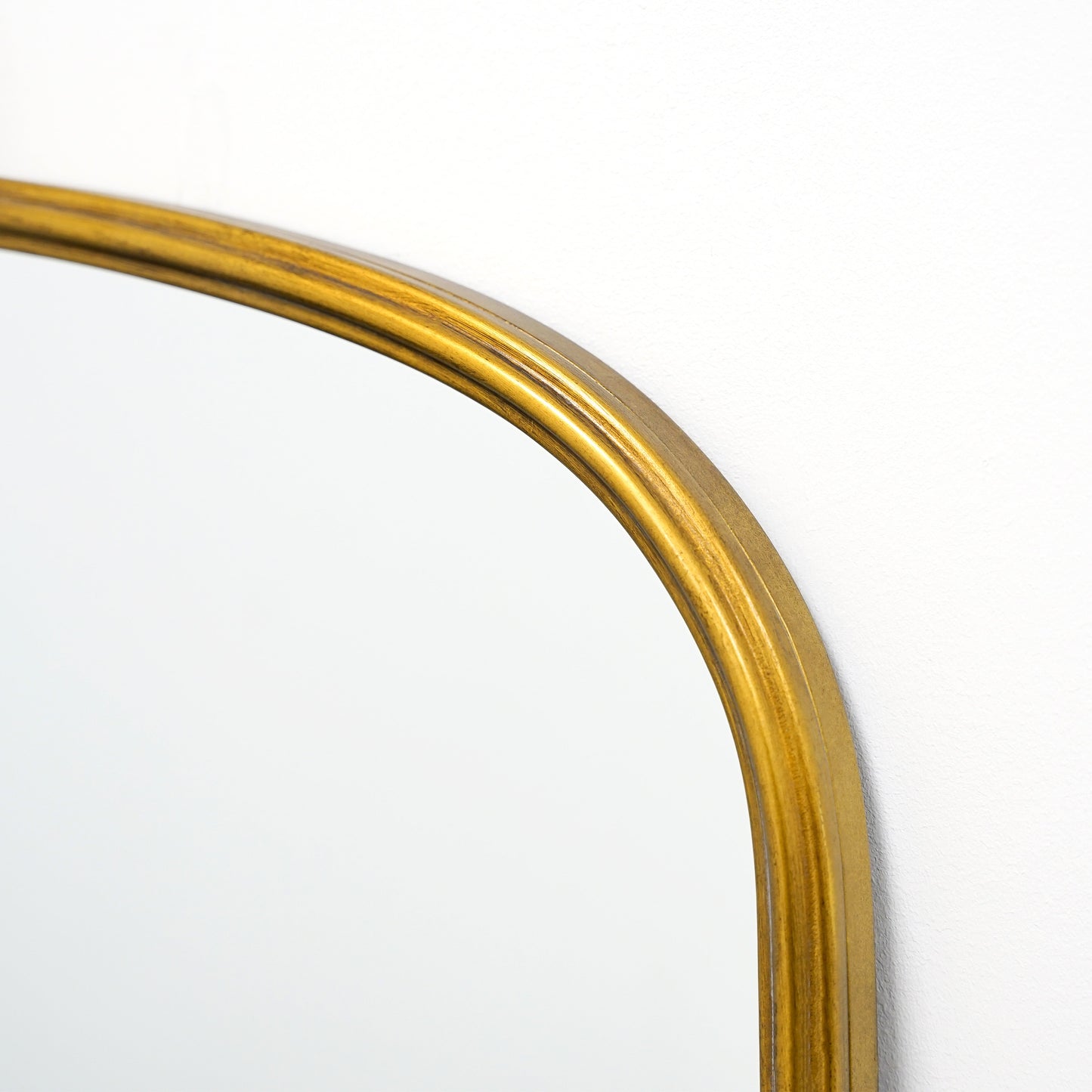 Amelia - Miroir Métallique Arqué Doré Pleine Longueur 186cm x 100cm