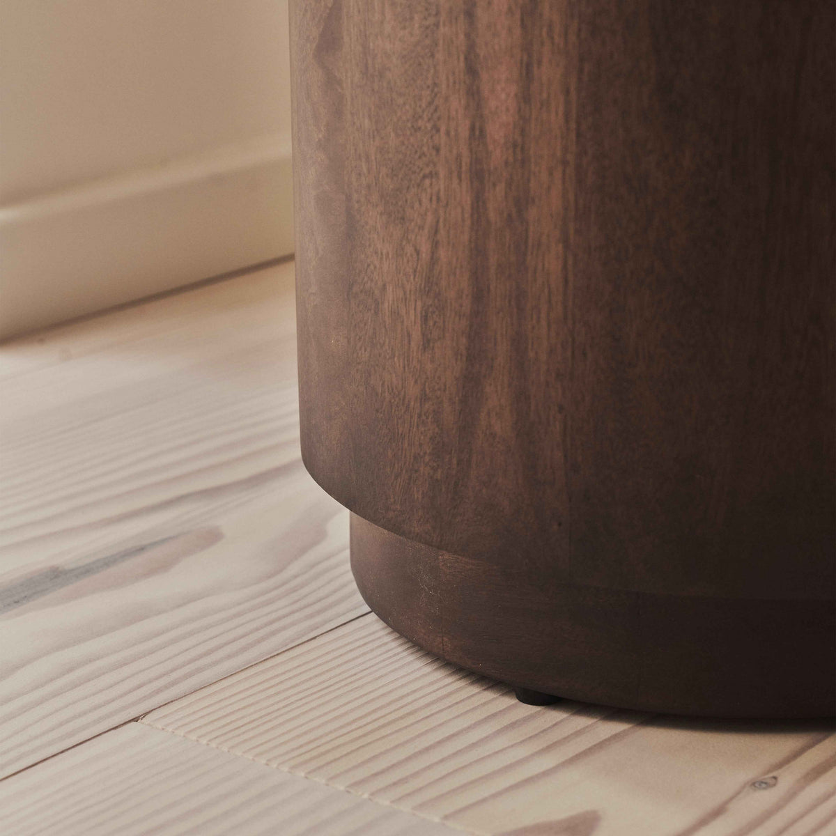 Fairmont - Table Basse Ronde Premium en Bois Foncé