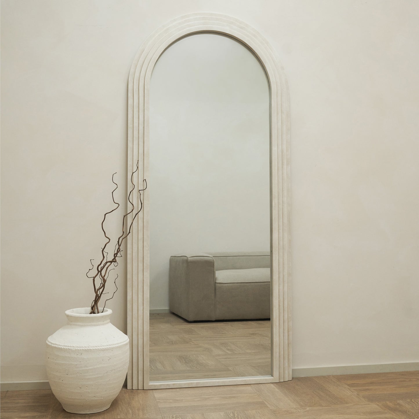 Luciana - Miroir en béton arche pleine longueur 180cm x 80cm