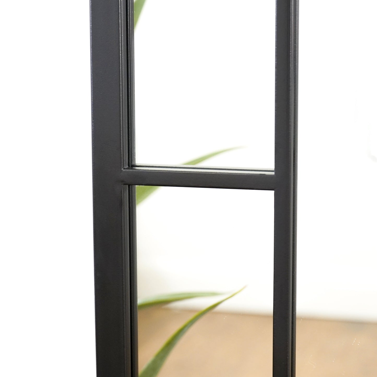 Bexley - Miroir Métallique Noir Pleine Longueur 180cm x 70cm