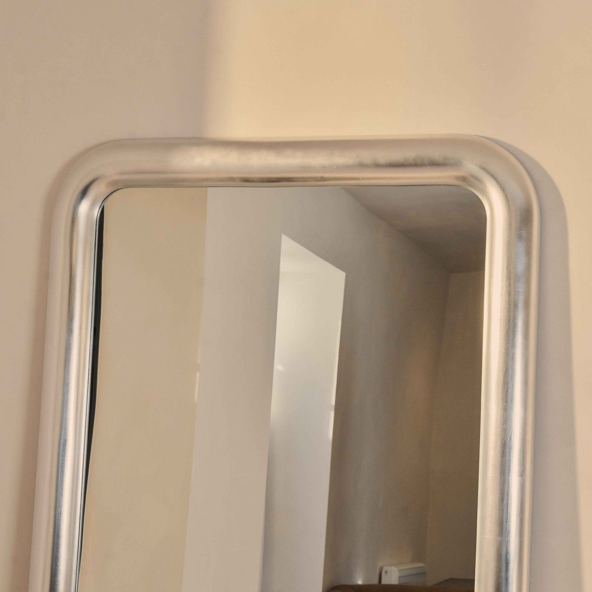 Obsidian - Miroir Rectangulaire Extra Large Brossé Chrome Pleine Longueur 200cm x 120cm
