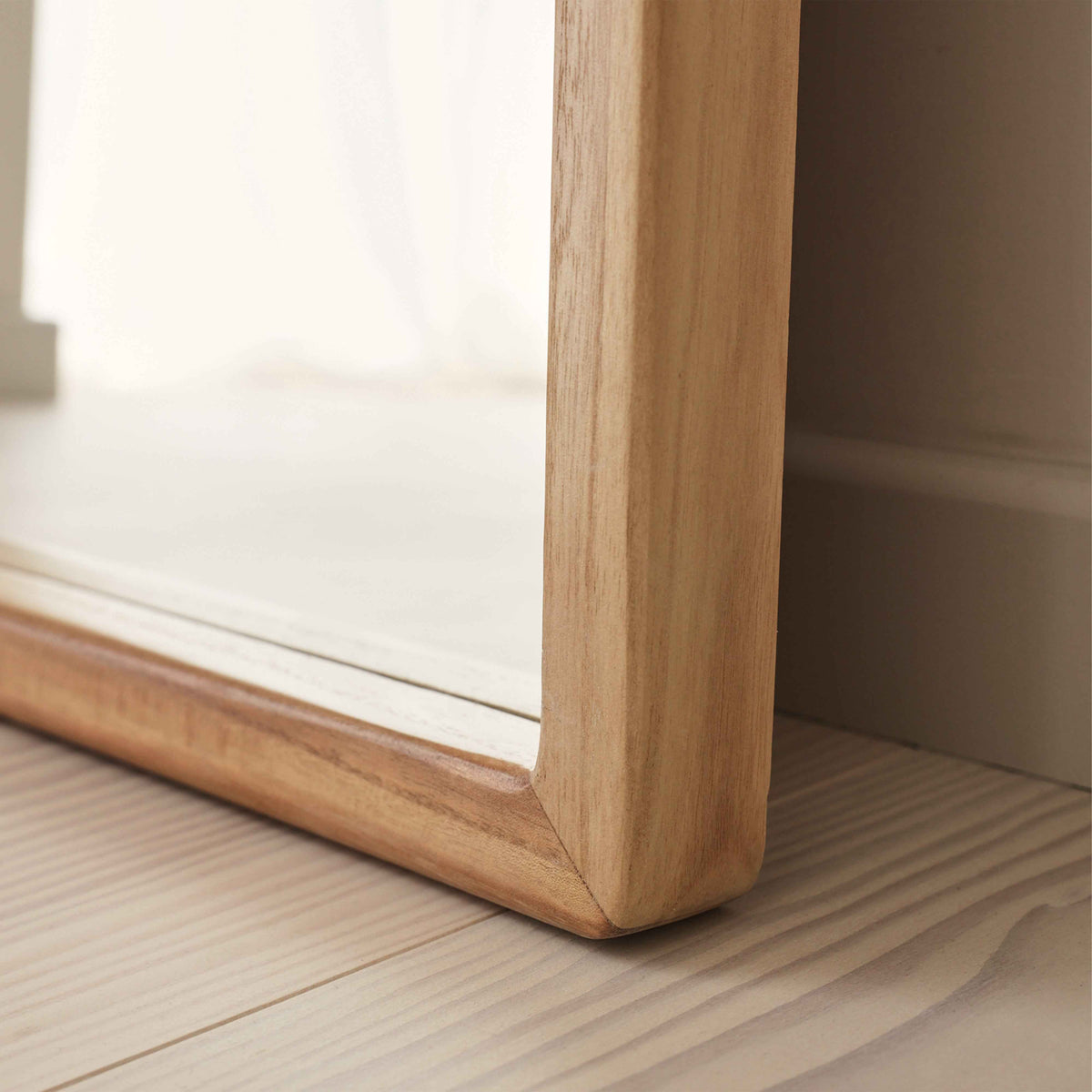 Arden - Miroir en bois clair pleine longueur 180cm x 80cm