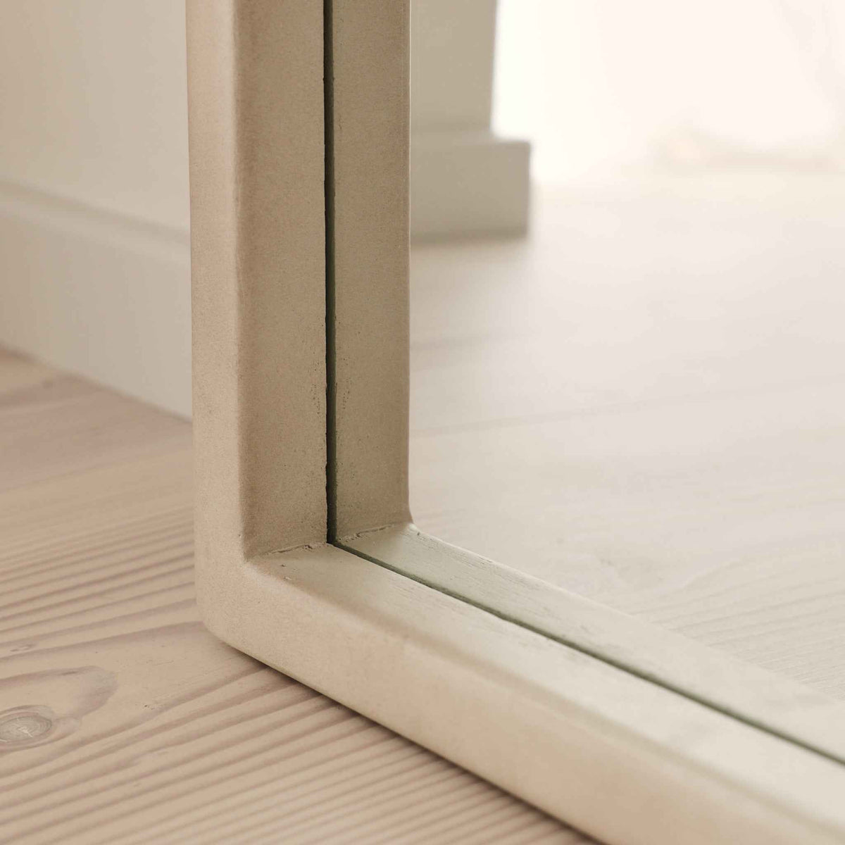 Arden - Miroir en bois pleine longueur béton 180cm x 80cm