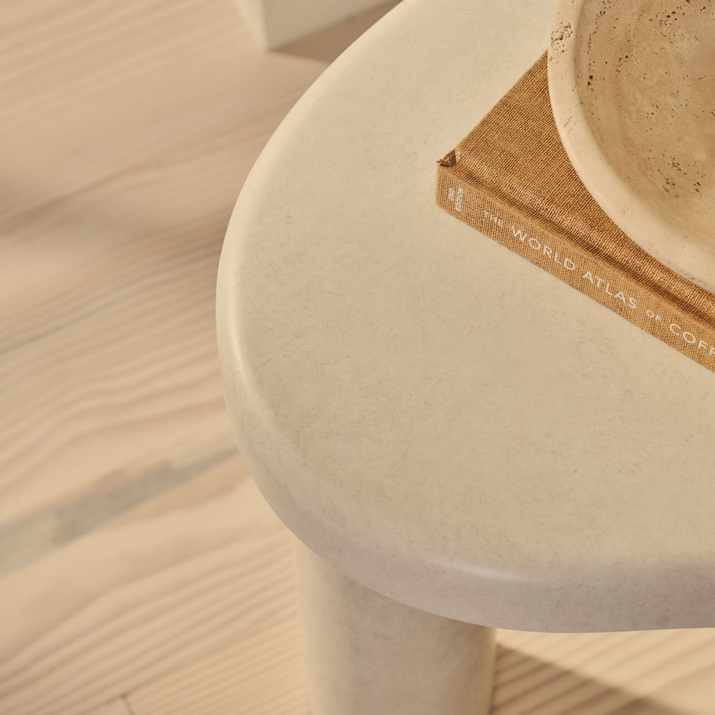Savanna - Table d'Appoint en Bois Irrégulier et Béton