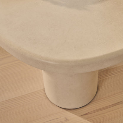 Savanna - Table basse en bois irrégulier et béton
