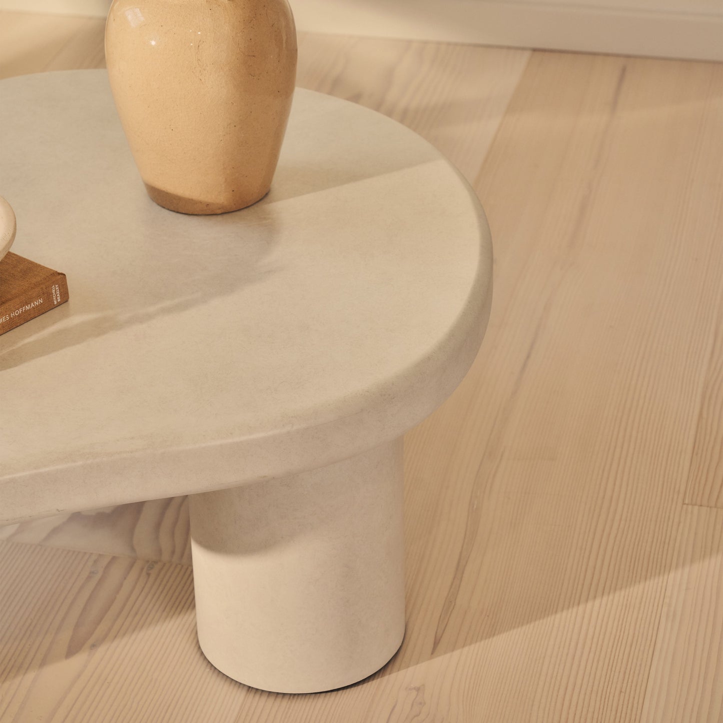 Savanna - Table basse en bois irrégulier et béton
