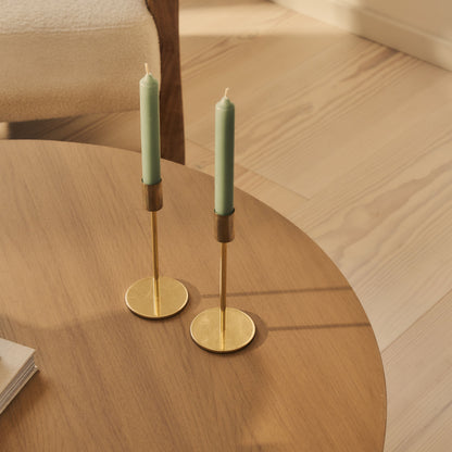 Magna - Table Basse Vague en Bois Chaud
