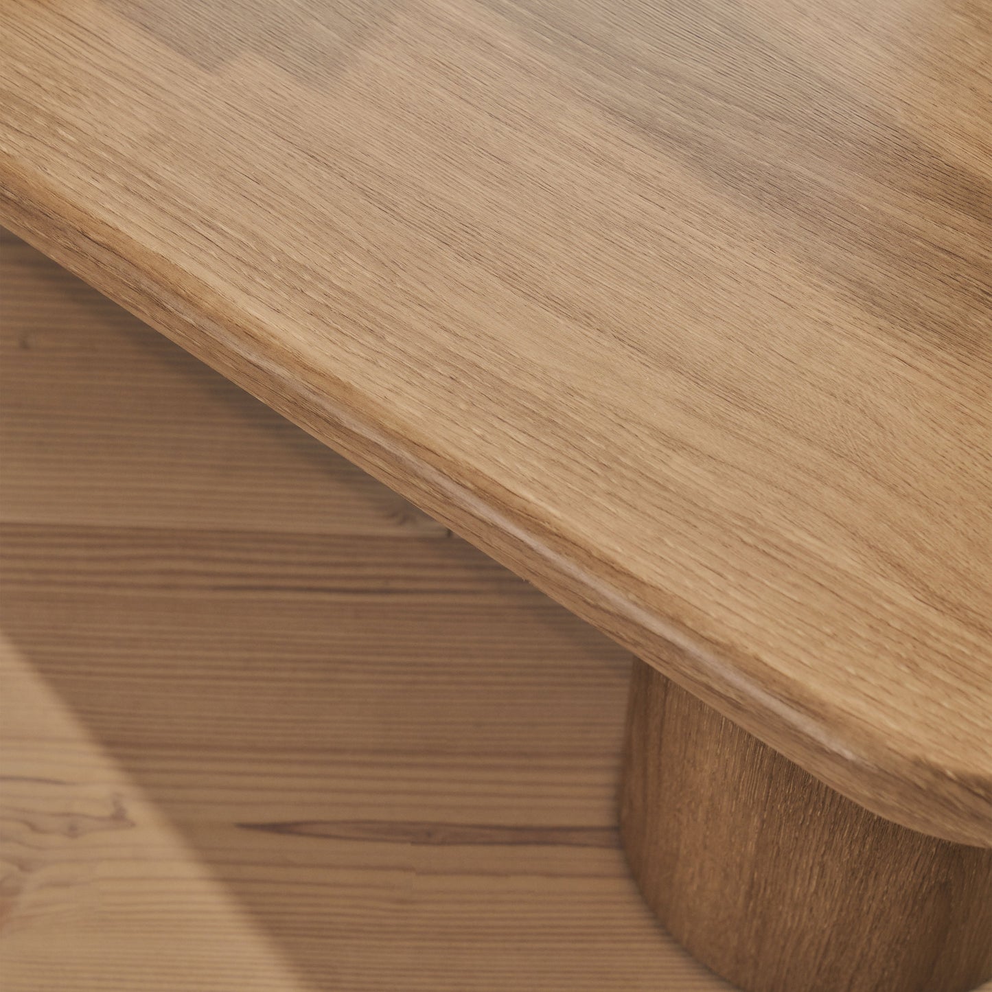 Alina - Grande table basse rectangulaire en bois vieilli
