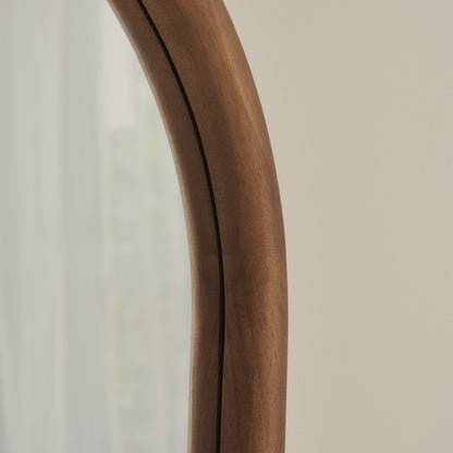 Aaliyah - Miroir irrégulier en bois chaud extra grand pleine longueur 180cm x 110cm