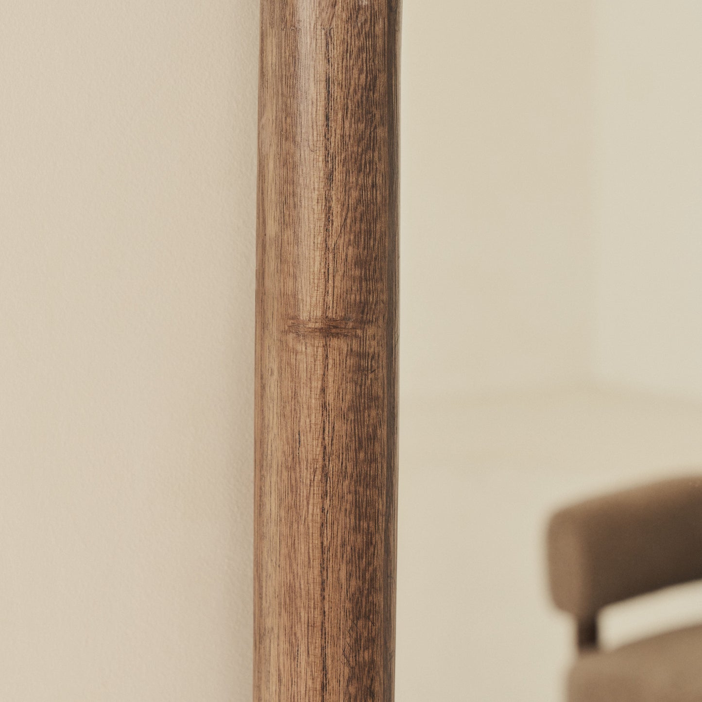 Amora - Miroir en bois chaud grand format plein pied arche 180cm x 90cm
