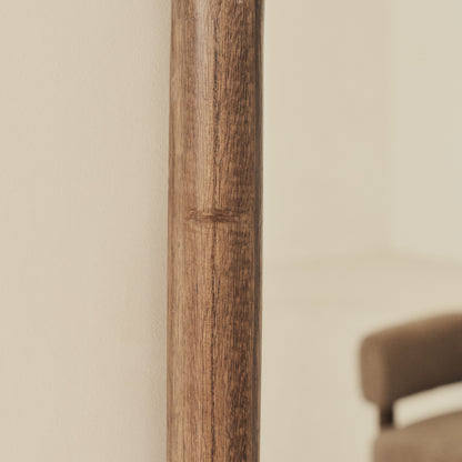 Amora - Miroir en bois chaud grand format plein pied arche 180cm x 90cm