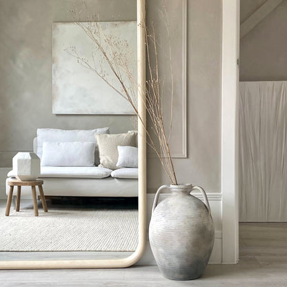Amora - Miroir en béton arqué extra large pleine longueur 200 cm x 120 cm