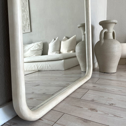 Amora - Miroir en béton extra grand, plein pied, arche, 190 cm x 100 cm