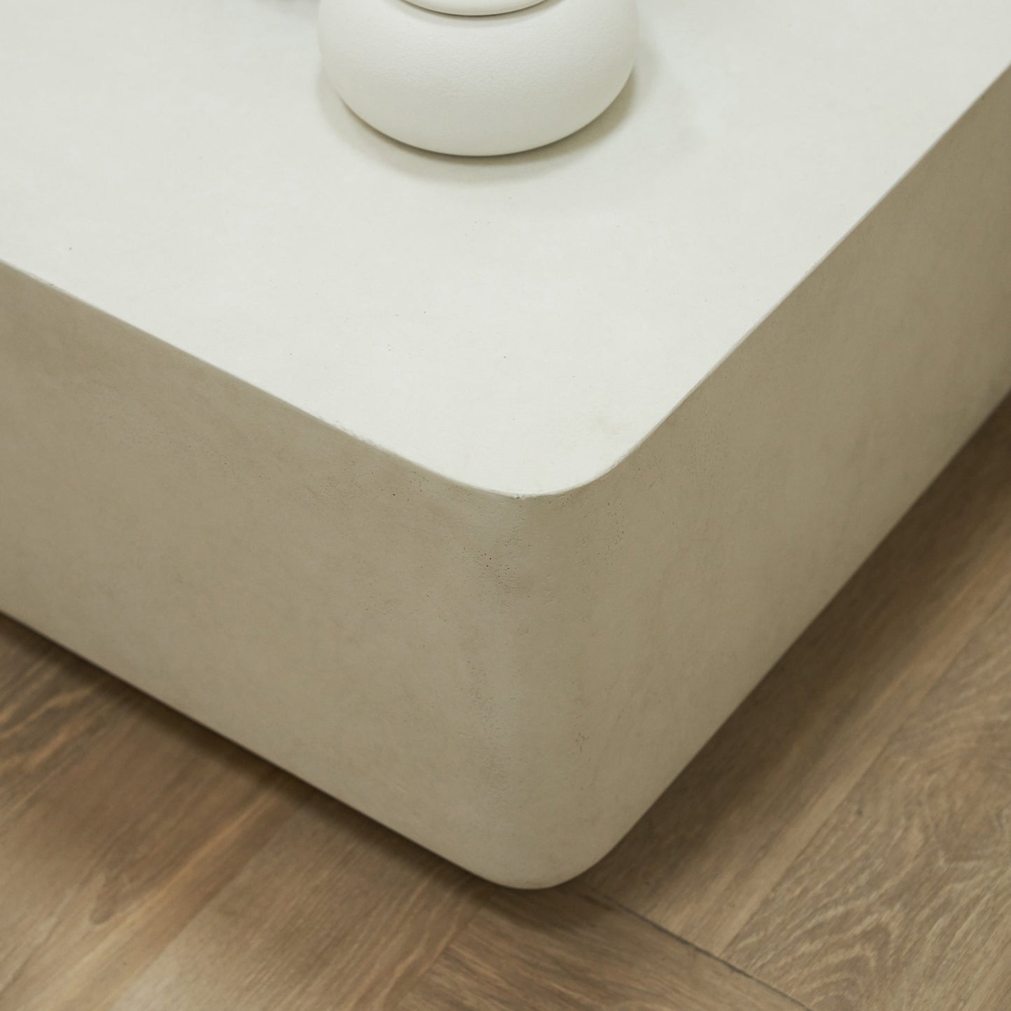 Angelo - Table basse rectangulaire minimaliste en béton grande
