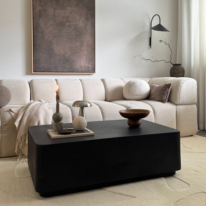 Angelo - Table Basse Rectangulaire Minimaliste Onyx Grande