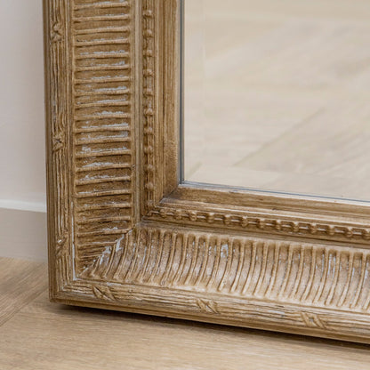 Antoine - Miroir Rectangulaire en Bois Lavé Extra Large Pleine Longueur 185cm x 100cm