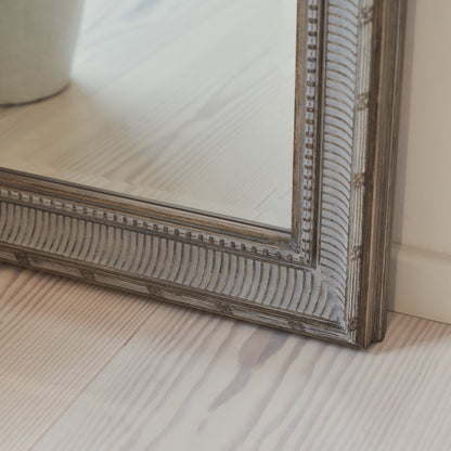 Antoine - Miroir Rectangulaire Grand Format en Bois Lavé 166 cm x 79 cm