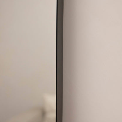 Arcus - Miroir Métallique Noir Extra Large Arqué Pleine Longueur 200cm x 90cm