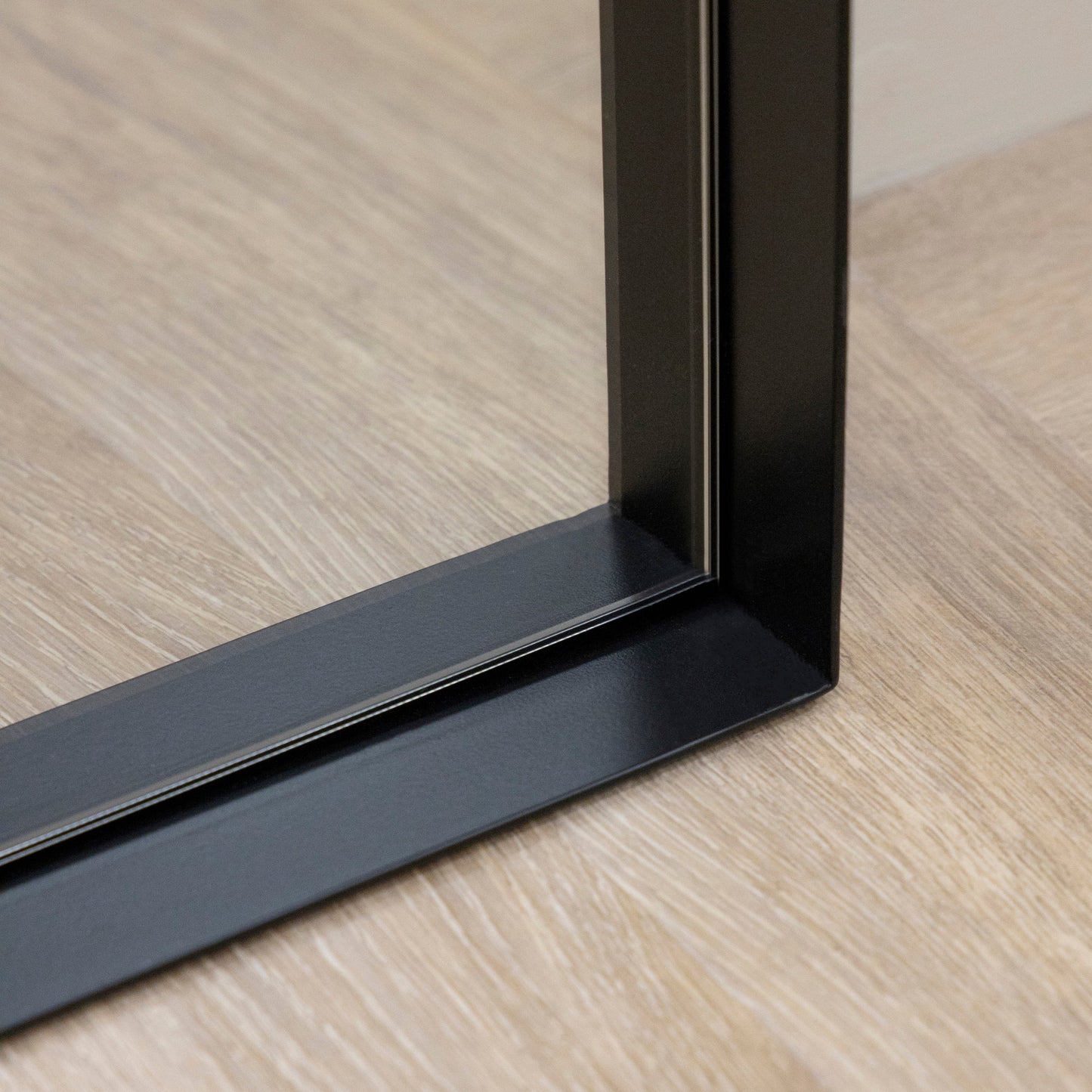 Arcus - Miroir Métallique Noir Extra Large Arqué Pleine Longueur 200cm x 90cm