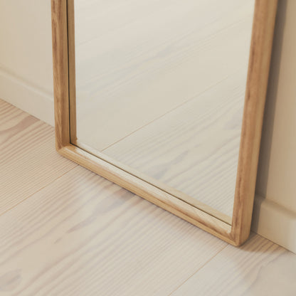 Arden - Miroir en bois clair pleine longueur 140cm x 45cm