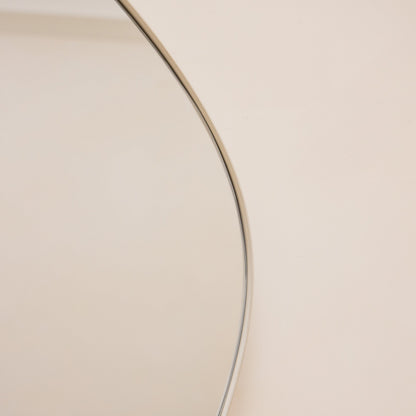 Ava - Miroir irrégulier en forme d'étang écru 100 cm x 70 cm