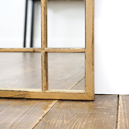 Bexley - Miroir Métallique Doré Pleine Longueur 180cm x 70cm