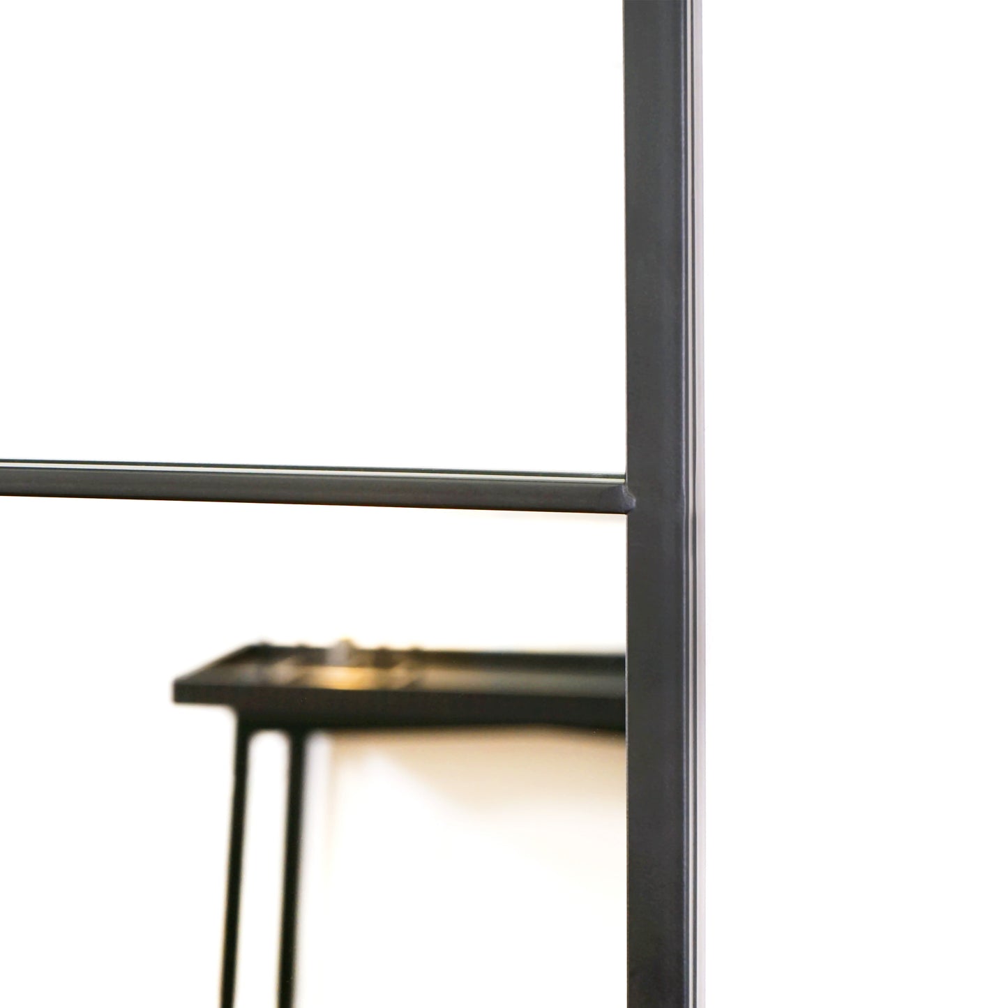 Brooklyn - Miroir Métallique Noir Grand Format Pleine Longueur 180cm x 90cm