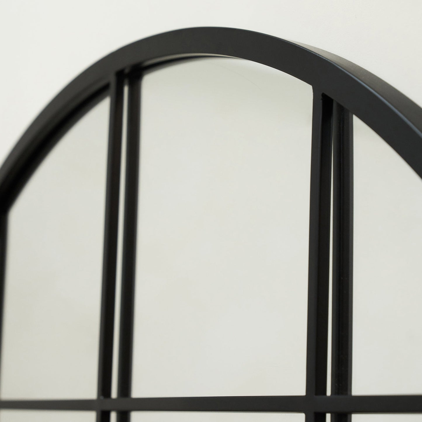Brooklyn - Miroir Métallique Arqué Noir Extra Large Pleine Longueur 200cm x 120cm