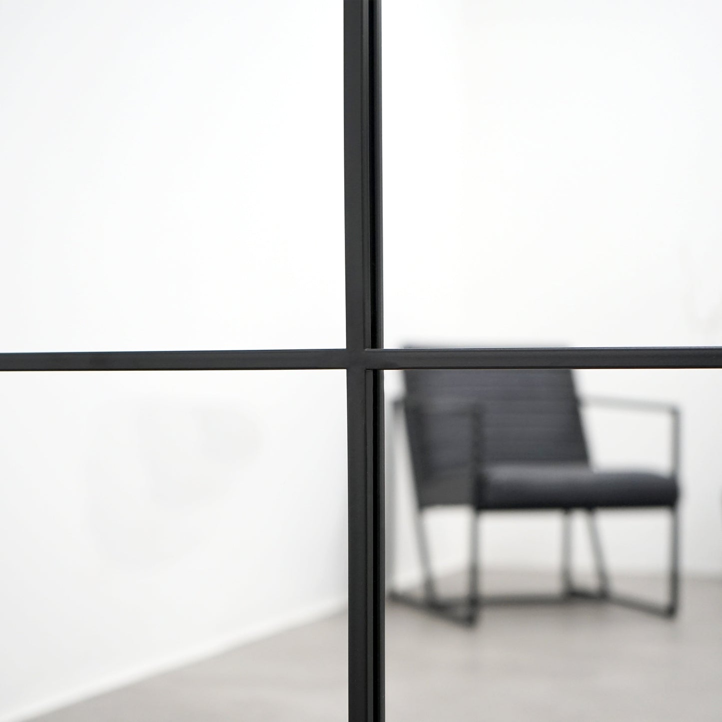 Brooklyn - Miroir Métallique Noir Extra Large Pleine Longueur 210cm x 120cm