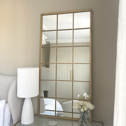 Brooklyn - Grand miroir métal doré 140 cm x 70 cm