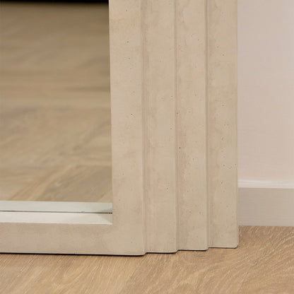 Luciana - Miroir en béton arqué pleine longueur 180cm x 110cm