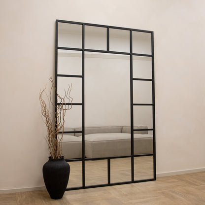 Camden - Miroir industriel noir pleine longueur 179 cm x 119 cm