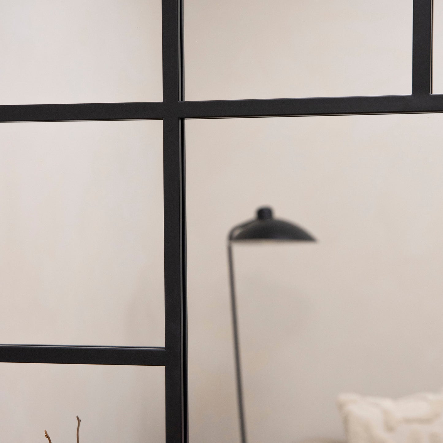 Camden - Miroir industriel noir pleine longueur 179 cm x 119 cm