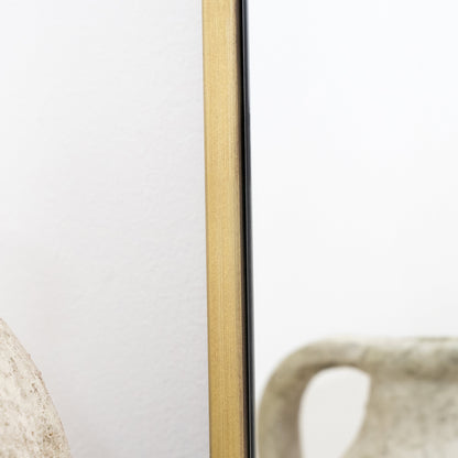 Liberty - Miroir Métallique Arqué Grand Pleine Longueur Or 160cm x 60cm