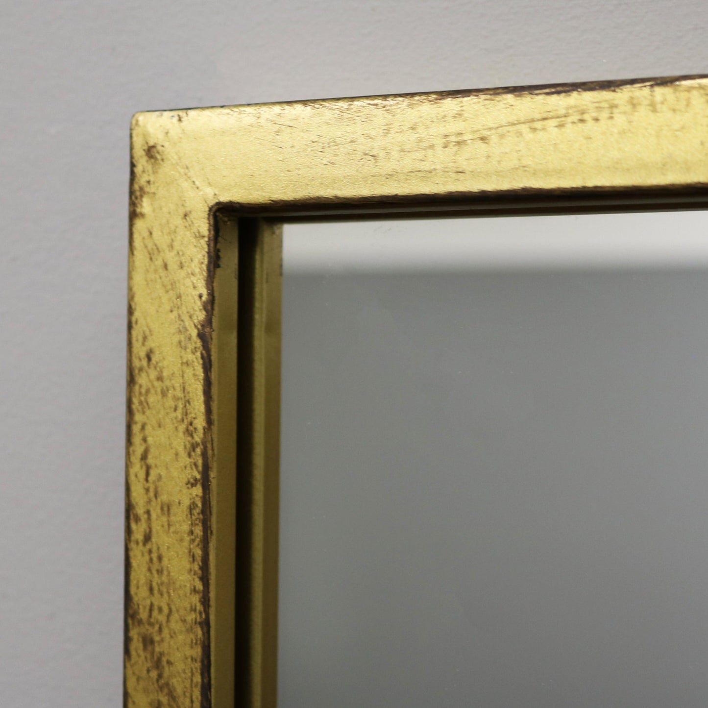 Brooklyn - Miroir Métallique Doré Grand Format Pleine Longueur 180cm x 90cm