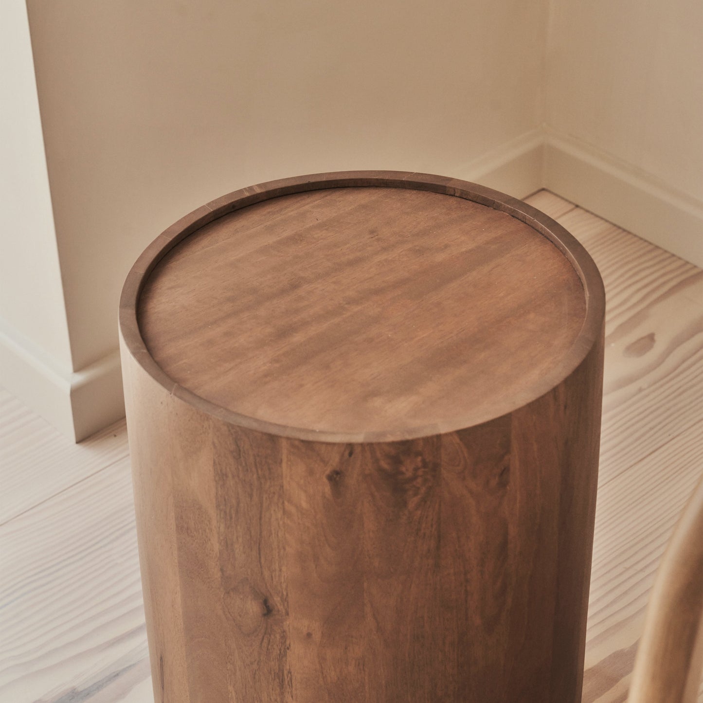 Fairmont - Table d'Appoint Ronde Premium Bois Chaleureux
