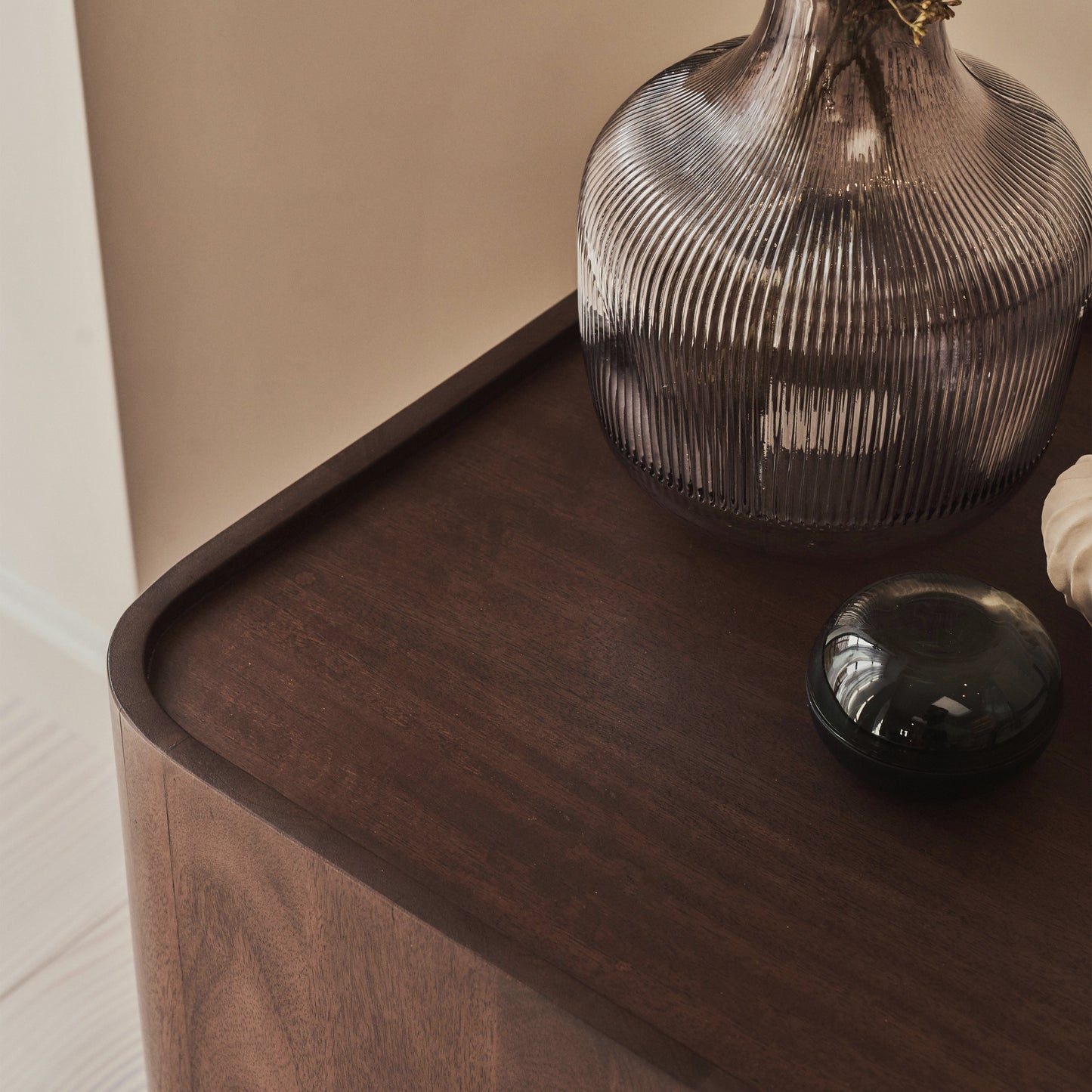 Fairmont - Table d'Appoint Carrée Premium en Bois Foncé