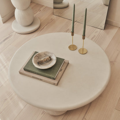 Leonardo - Table Basse Minimaliste Boule en Béton Grande