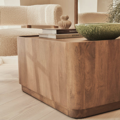 Fairmont - Table basse rectangulaire premium en bois chaud