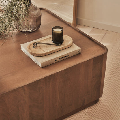 Fairmont - Table basse rectangulaire premium en bois chaud