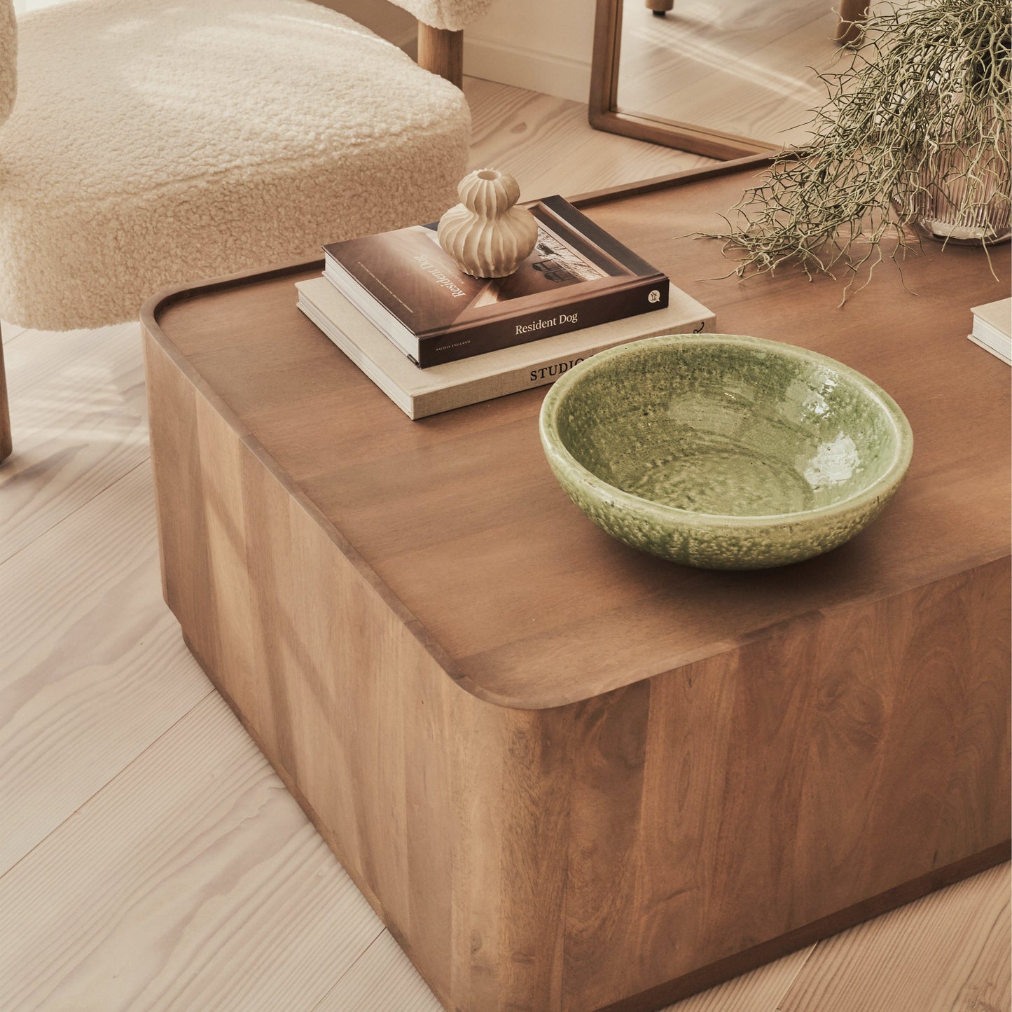 Fairmont - Table basse rectangulaire premium en bois chaud