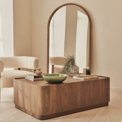 Fairmont - Table basse rectangulaire premium en bois chaud