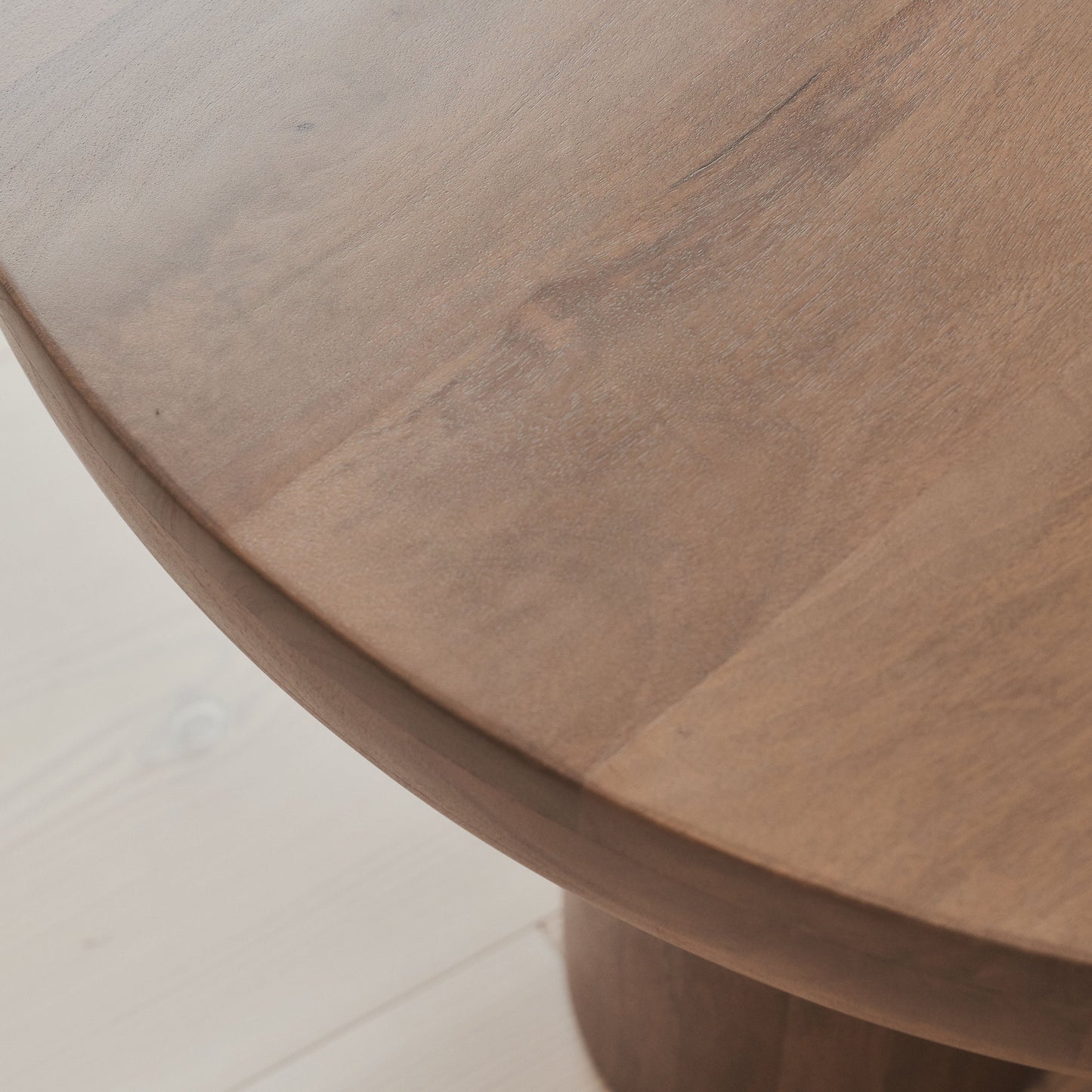 Vermont - Table Basse Ronde Premium en Bois Chaud
