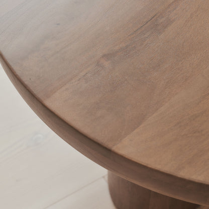 Vermont - Table Basse Ronde Premium en Bois Chaud