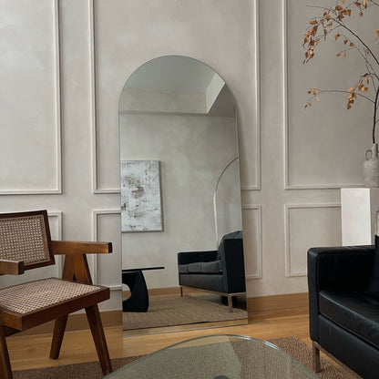 Edge - Grand miroir pleine longueur sans cadre arqué 179cm x 80cm