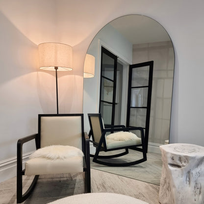 Edge - Miroir sans cadre extra large en arc, pleine longueur 179cm x 110cm