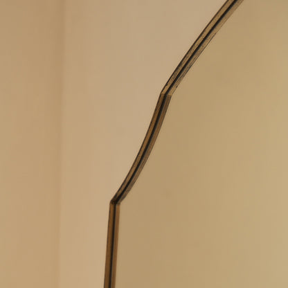 Isla - Miroir Métallique Arqué Extra Large Doré Pleine Longueur 190cm x 120cm