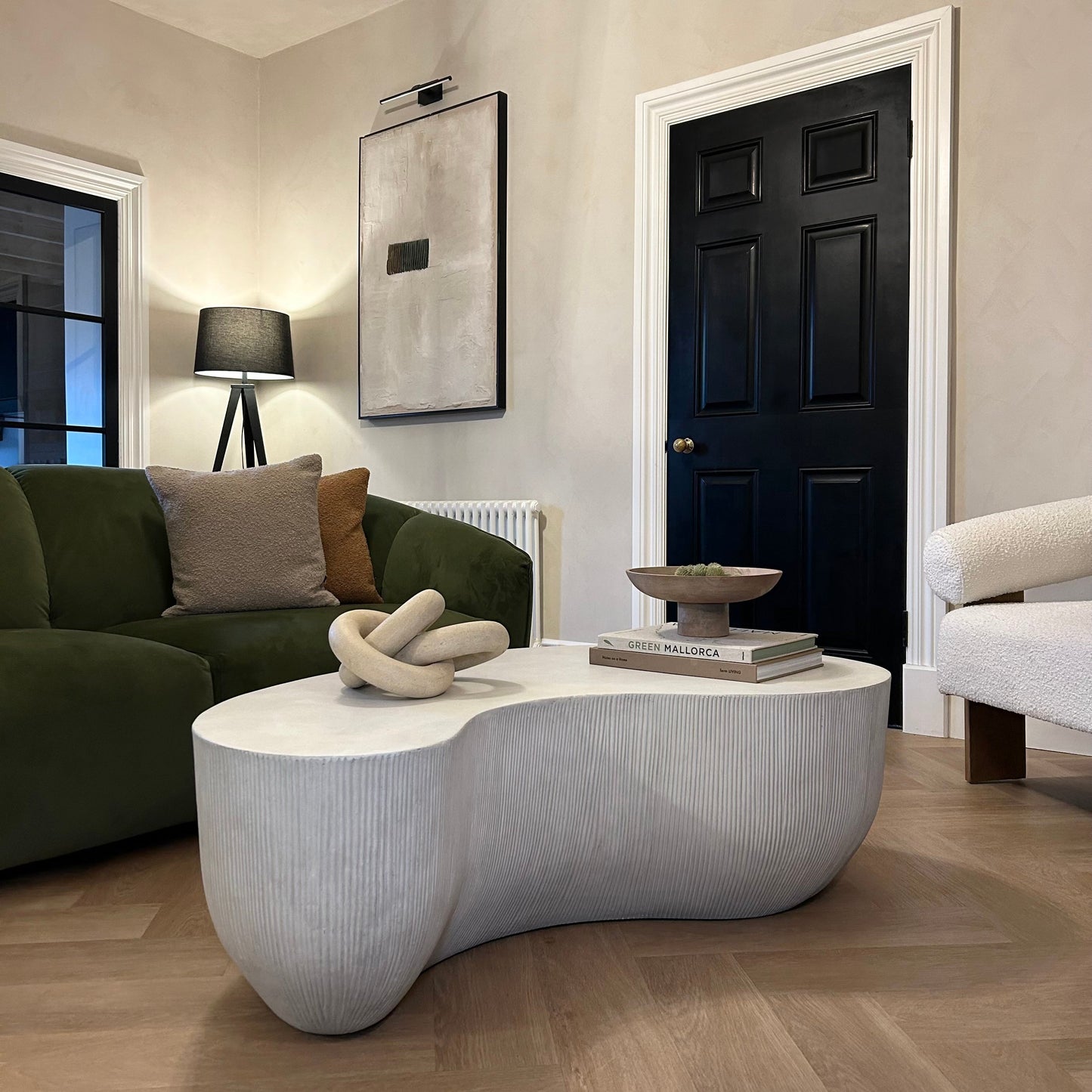 Leonardo - Grande Table Basse Minimaliste en Béton Forme