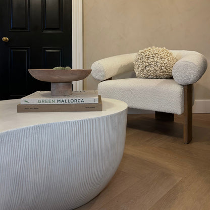 Leonardo - Grande Table Basse Minimaliste en Béton Forme