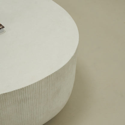 Leonardo - Table basse minimaliste en béton forme irrégulière grande